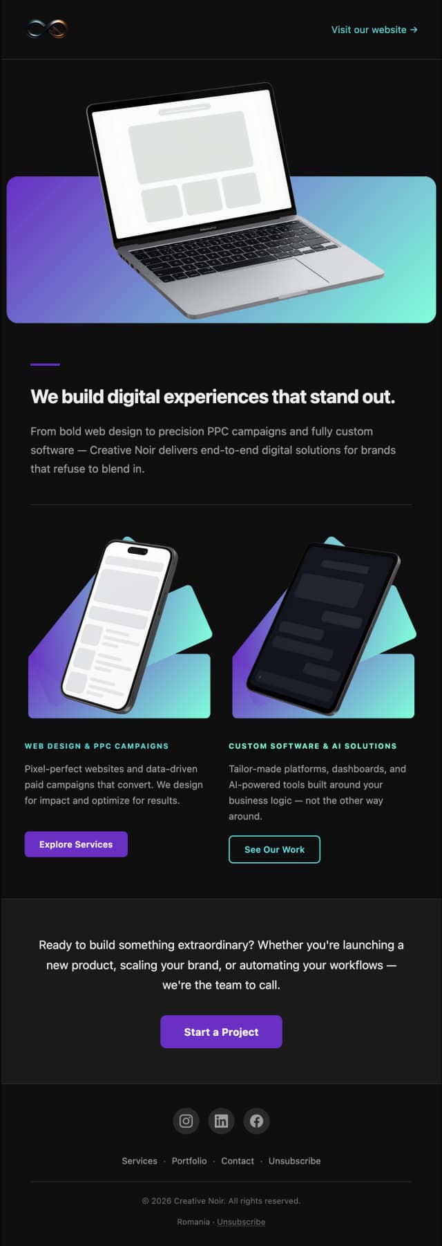 Email design template 4